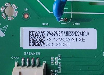 KIT DE TARJETAS PARA TV TOSHIBA / MAIN FUENTE 294629 / TPD.MT9612.PB751 / T-CON 287755 / RSAG7.820.10545/ROH / 293377 / PANEL HD550Y1U72-T0L2K2/SM/CKD3A/ROH / MODELO 55C350KU - Imagen 2